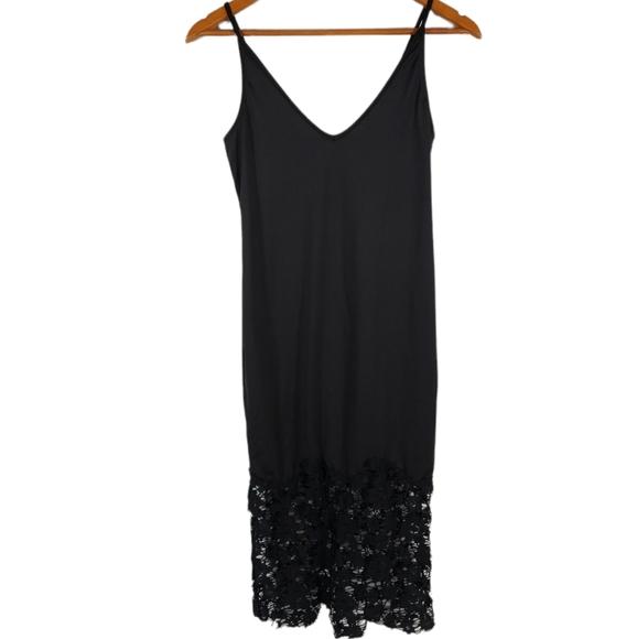 Free People Intimatetly Slinky Bodycon lacehem Slip Dress Size SX - Picture 4 of 11